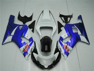Großhandel Suzuki GSXR 600/750 Motorrad Verkleidung 2001-2003 - Weiss Blau Schwarz