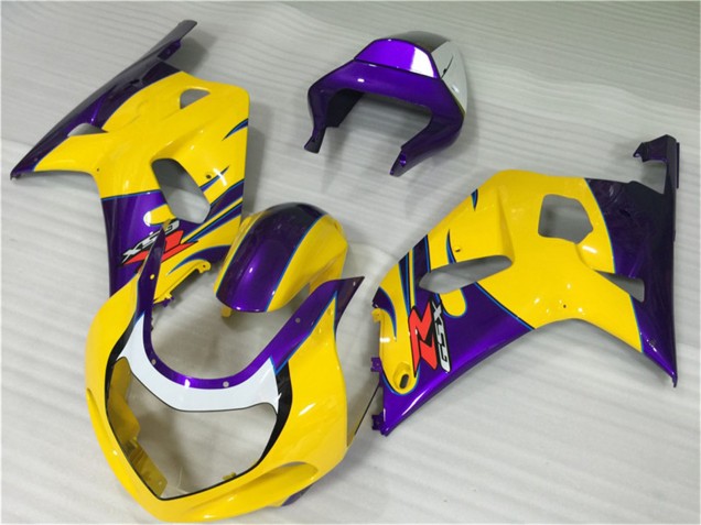 Großhandel Suzuki GSXR 600/750 Motorrad Verkleidung 2001-2003 - Gelb Lila