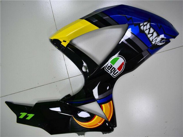 Großhandel Suzuki GSXR 600/750 Motorrad Verkleidung 2008-2010 - Blau Gelb Hai