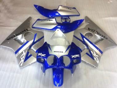 Großhandel Honda CBR400RR NC23 Motorrad Verkleidung 1987-1989 - Silber Blau