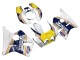 Großhandel Honda CBR400RR NC23 Motorrad Verkleidung 1987-1989 - Weiss Gelb Blau Rothmans
