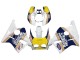 Großhandel Honda CBR400RR NC23 Motorrad Verkleidung 1987-1989 - Weiss Gelb Blau Rothmans