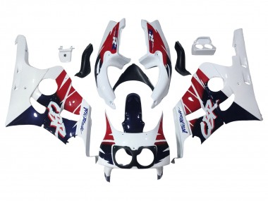 Großhandel Honda CBR400RR NC29 Motorrad Verkleidung 1990-1999 - Weiss Rot Dunkel Blau Fireblade