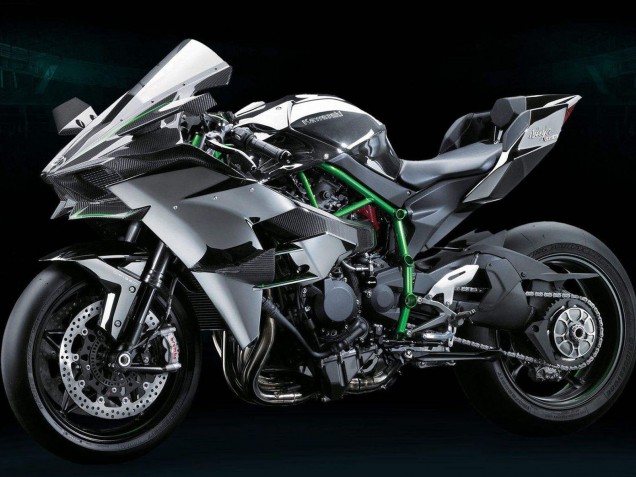 Großhandel Kawasaki Ninja H2 Motorrad Verkleidung Kit 2015-2022 - Grau