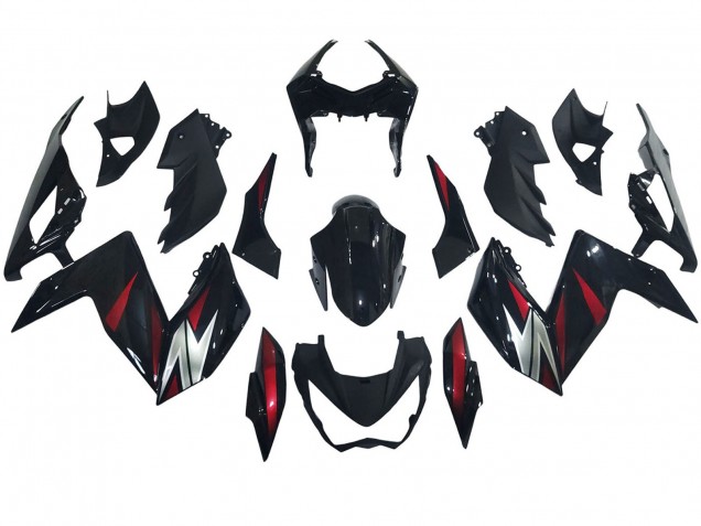 Großhandel Kawasaki Z250/Z300 Motorrad Verkleidung 2015-2016 - Glanzendes Schwarz Rot Silber