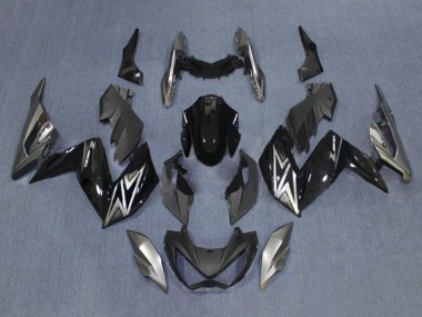 Großhandel Kawasaki Z250/Z300 Motorrad Verkleidung 2015-2016 - Glanzendes Schwarz Silber