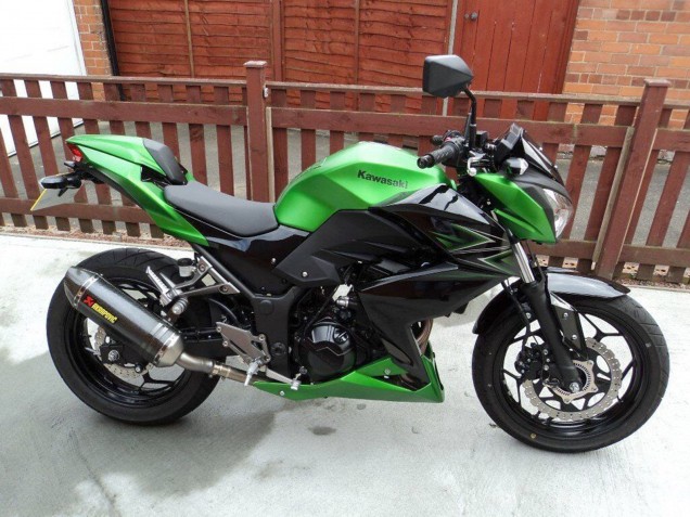 Großhandel Kawasaki Z250/Z300 Motorrad Verkleidung 2015-2016 - Grun Matt Schwarz
