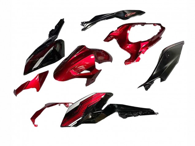 Großhandel Kawasaki Z400 Motorrad Verkleidung 2018-2024 - Bonbon Rot Glanzendes Schwarz
