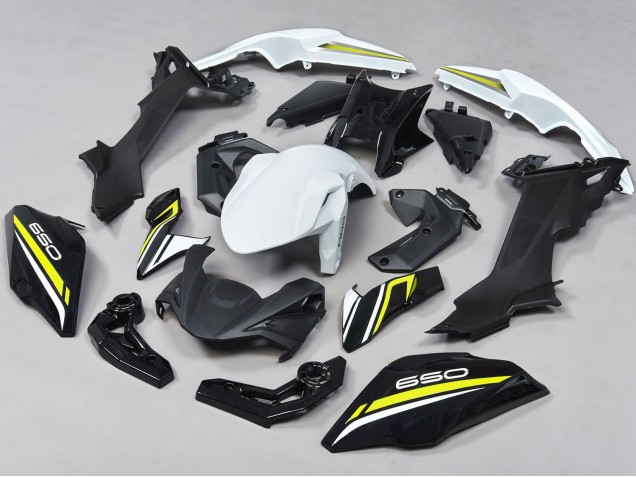 Großhandel Kawasaki Ninja Z650 Motorrad Verkleidung 2017-2019 - Schwarz Weiss Gelb