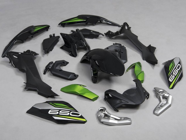Großhandel Kawasaki Ninja Z650 Motorrad Verkleidung 2017-2019 - Schwarz Grun Silber