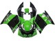 Großhandel Kawasaki ZXR250 Motorrad Verkleidung 1989-1990 - Grun Glanzendes Schwarz Elf Touch4 Bridgestone