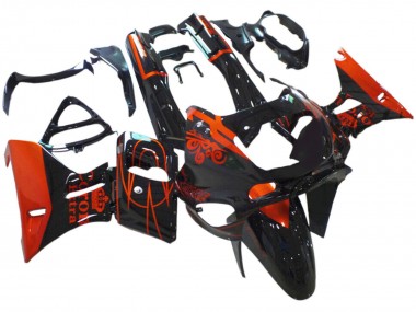 Großhandel Kawasaki ZZR600 Motorrad Verkleidung 1998-2003 - Glanzendes Schwarz Rot Corona Extra
