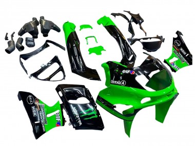 Großhandel Kawasaki ZZR600 Motorrad Verkleidung 1998-2003 - Grun Schwarz Monster Elf