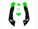 Großhandel Kawasaki ZZR600 Motorrad Verkleidung 1998-2003 - Grun Schwarz Monster Elf
