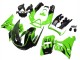 Großhandel Kawasaki ZZR400 Motorrad Verkleidung 1993-2007 - Grun Glanzendes Schwarz Flamme