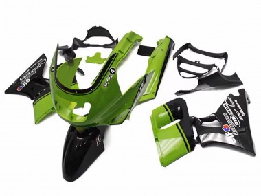 Großhandel Kawasaki ZZR600 Motorrad Verkleidung 1998-2003 - Grun Glanzendes Schwarz Elf Touch4 Bridgestone