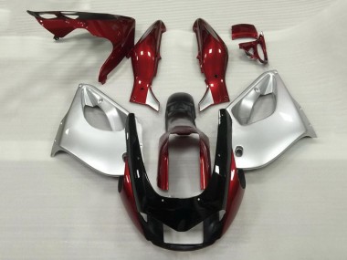 Großhandel Yamaha YZF 1000R Thunderace Motorrad Verkleidung 1997-2007 - Burgundy Silber