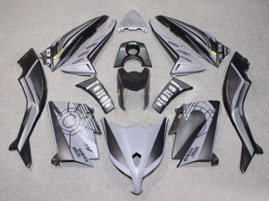 Großhandel Yamaha TMAX530 Motorrad Verkleidung 2012-2014 - Matt Schwarz Grau ENEOS Yamalube