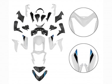 Großhandel Suzuki GSX-S 1000 Motorrad Verkleidung 2015-2020 - Schwarz Weiss