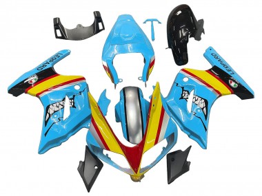 Großhandel Suzuki SV650 Motorrad Verkleidung 2003-2013 - Blau Gelb Rot Silber Hai