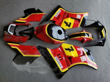 Großhandel Suzuki RG400 RG500 RG400/500 Motorrad Verkleidung 1984-1987 - Rot Gelb Schwarz 7