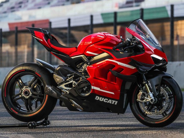 Großhandel Ducati Panigale V4 V4S Motorrad Verkleidung 2020-2021 - Rot Weiss Schwarz