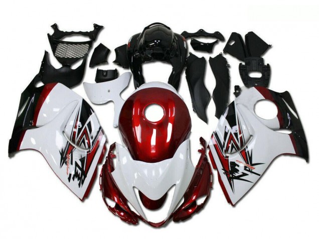Großhandel Suzuki GSXR 1300 Hayabusa Motorrad Verkleidung 2008-2020 - Weiss Rot Schwarz