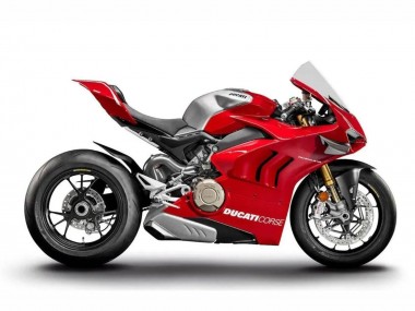 Großhandel Ducati Panigale V4 V4S Motorrad Verkleidung 2020-2021 - Silber Rot