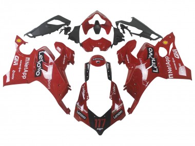 Großhandel Ducati Panigale V4 V4S Motorrad Verkleidung 2020-2021 - Rot Glanzendes Schwarz Lenovo 117