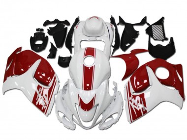 Großhandel Suzuki GSXR 1300 Hayabusa Motorrad Verkleidung 2008-2020 - Weiss Rot