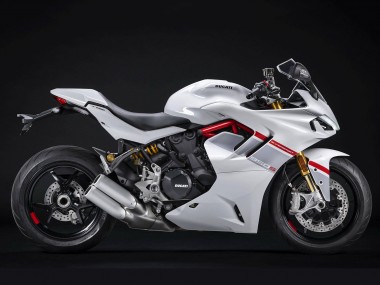 Großhandel Ducati 2021-2024 Ducati Supersport 950/950S Motorrad Verkleidung 2021-2024 - Weiss Silber Rot
