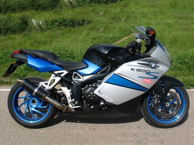 Großhandel BMW K1200S Motorrad Verkleidung 2005-2010 - Silber Blau Schwarz