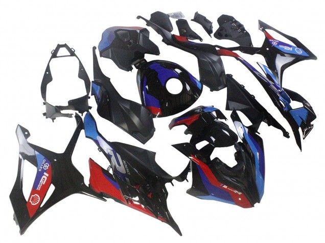 Großhandel BMW S1000RR Motorrad Verkleidung 2023-2024 - Schwarz Blau Rot