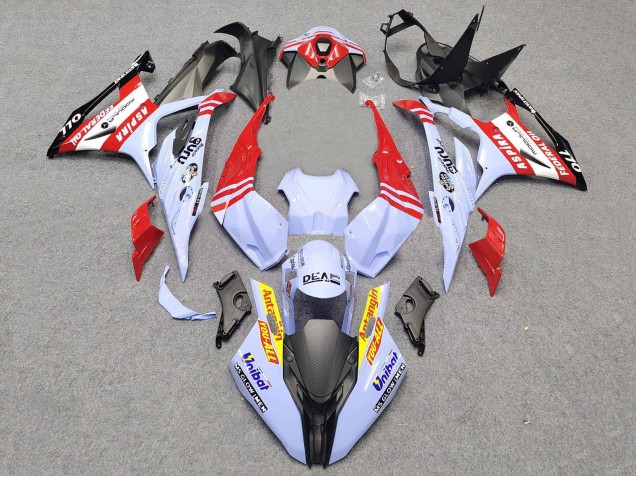 Großhandel BMW S1000RR Motorrad Verkleidung 2023-2024 - Weiss Rot Schwarz Gold