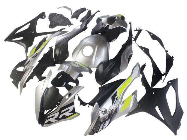 Großhandel BMW S1000RR Motorrad Verkleidung 2023-2024 - Silber Matt Schwarz Limetten Grun
