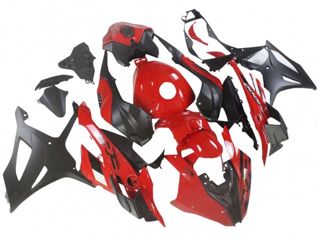 Großhandel BMW S1000RR Motorrad Verkleidung 2023-2024 - Rot Matt Schwarz