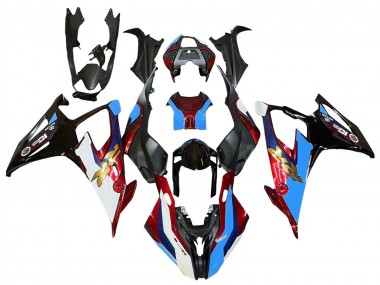 Großhandel BMW S1000RR Motorrad Verkleidung 2019-2022 - Schwarz Rot Blau
