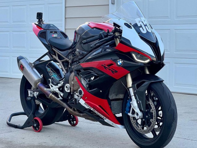 Großhandel BMW S1000RR Motorrad Verkleidung 2019-2022 - Schwarz Rot Weiss
