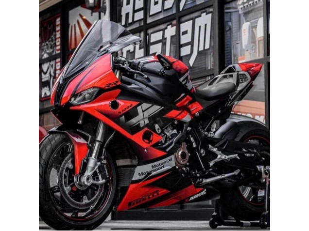 Großhandel BMW S1000RR Motorrad Verkleidung 2019-2022 - Schwarz Rot Grau