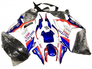 Großhandel BMW S1000RR Motorrad Verkleidung 2019-2022 - Blau Rot Weiss Smiths