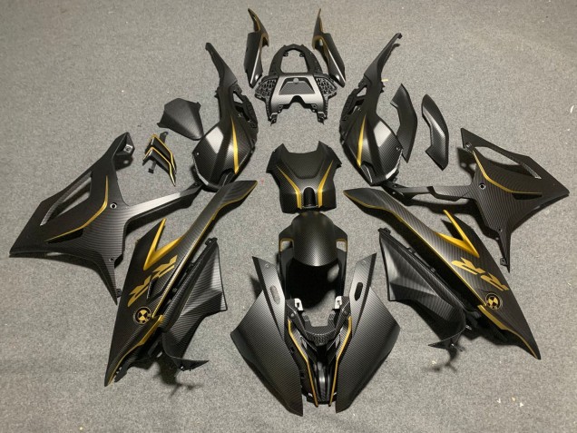 Großhandel BMW S1000RR Motorrad Verkleidung 2019-2022 - Schwarzes Gold Carbonfaser