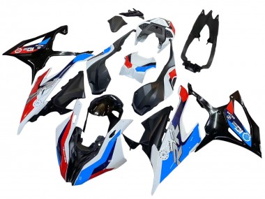 Großhandel BMW S1000RR Motorrad Verkleidung 2019-2022 - Schwarz Rot Flamme