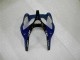 Großhandel Kawasaki ZX6R Motorrad Verkleidung 2000-2002 - Blau Glanzendes Schwarz Elf Bridgestone