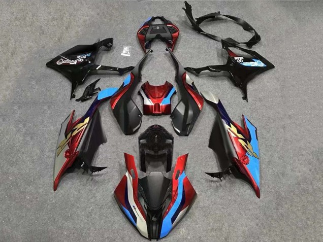 Großhandel BMW S1000RR Motorrad Verkleidung Kit 2019-2022 - Weiss Blau Rot Schwarz