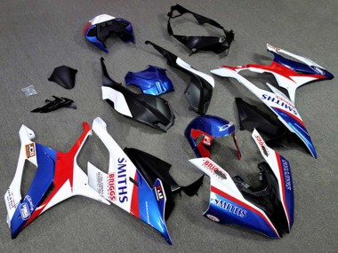 Großhandel BMW S1000RR Motorrad Verkleidung 2019-2022 - Weiss Blau Rot Smiths