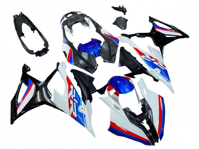 Großhandel BMW S1000RR Motorrad Verkleidung 2019-2022 - Weiss Blau Rot