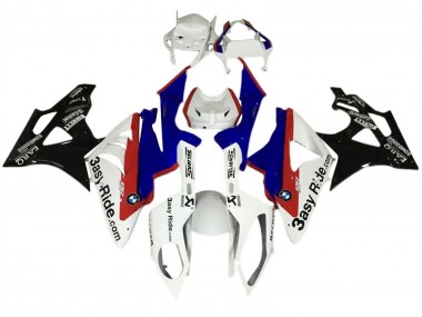 Großhandel BMW S1000RR Motorrad Verkleidungen Kit 2017-2018 - Weiss Blau Rot Glanzendes Schwarz