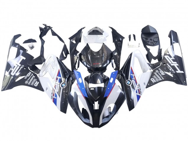 Großhandel BMW S1000RR Motorrad Verkleidung 2015-2016 - Weiss Blau Schwarz Carbonfaser
