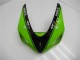 Großhandel Kawasaki ZX6R Motorrad Verkleidung 2005-2006 - Grun Glanzendes Schwarz Elf