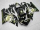 Großhandel Kawasaki ZX6R Motorrad Verkleidung 2005-2006 - Glanzendes Schwarz Weiss Gold Lucky Strike
